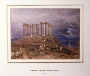 El Templo de Minerva en Sunium, Cabo Colonna